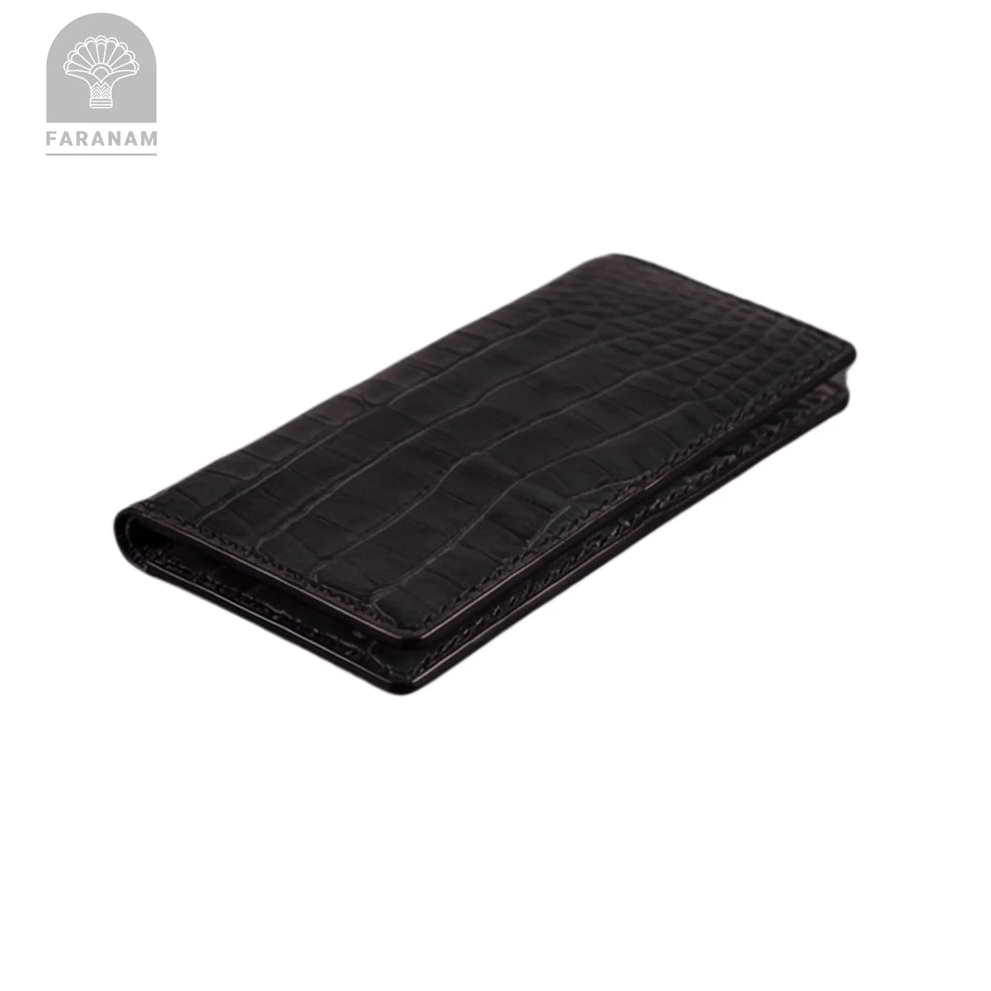 Asa Leather wallet, Genuine cowhide, Hand-stitched Faranam