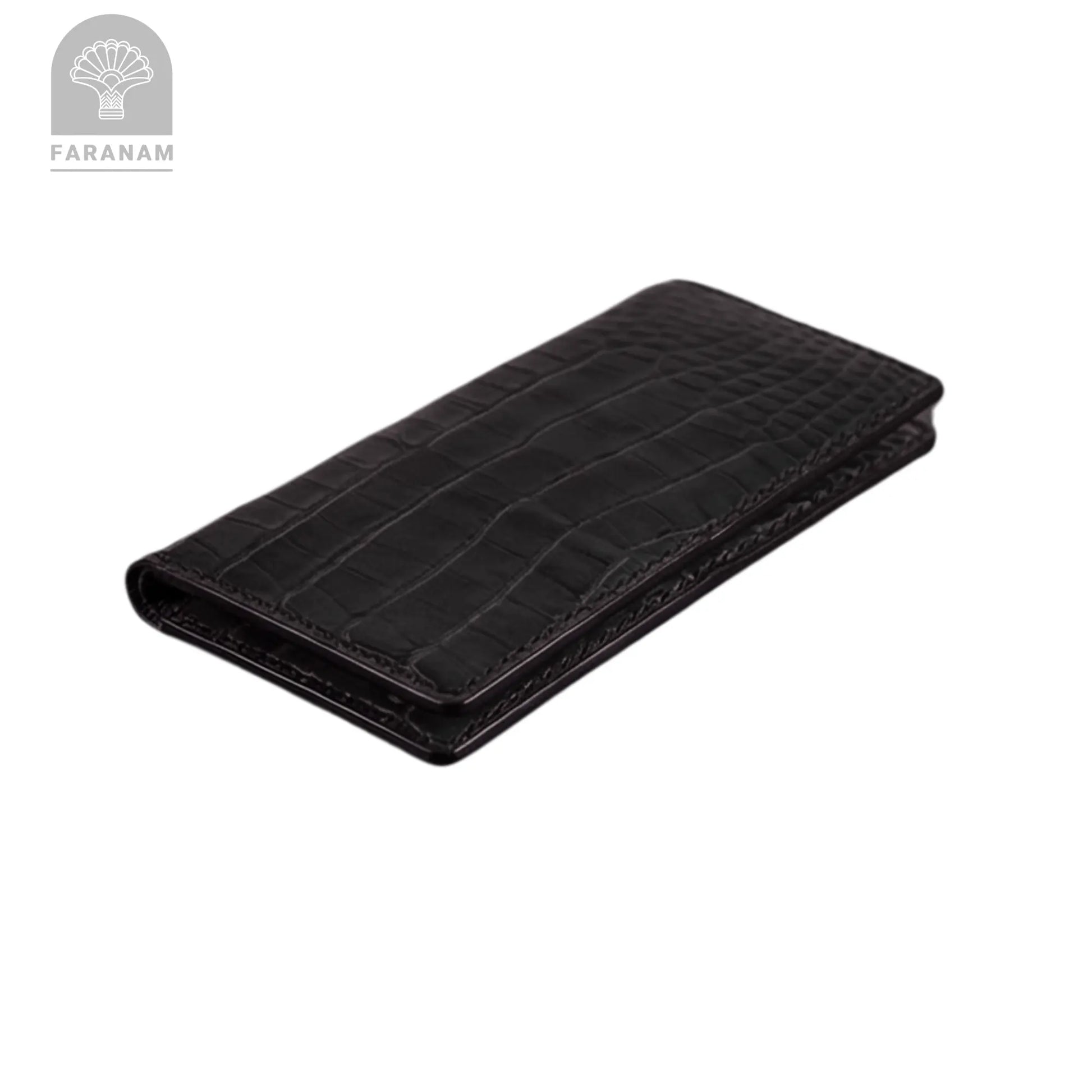 Asa Leather wallet, Genuine cowhide, Hand-stitched Faranam