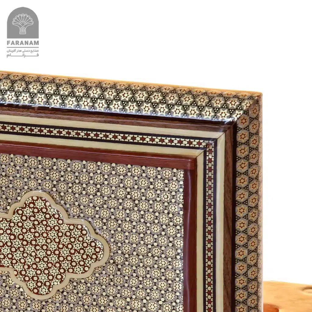 Classic Aroma Box, Inlaid mosaic, Rubber Wood