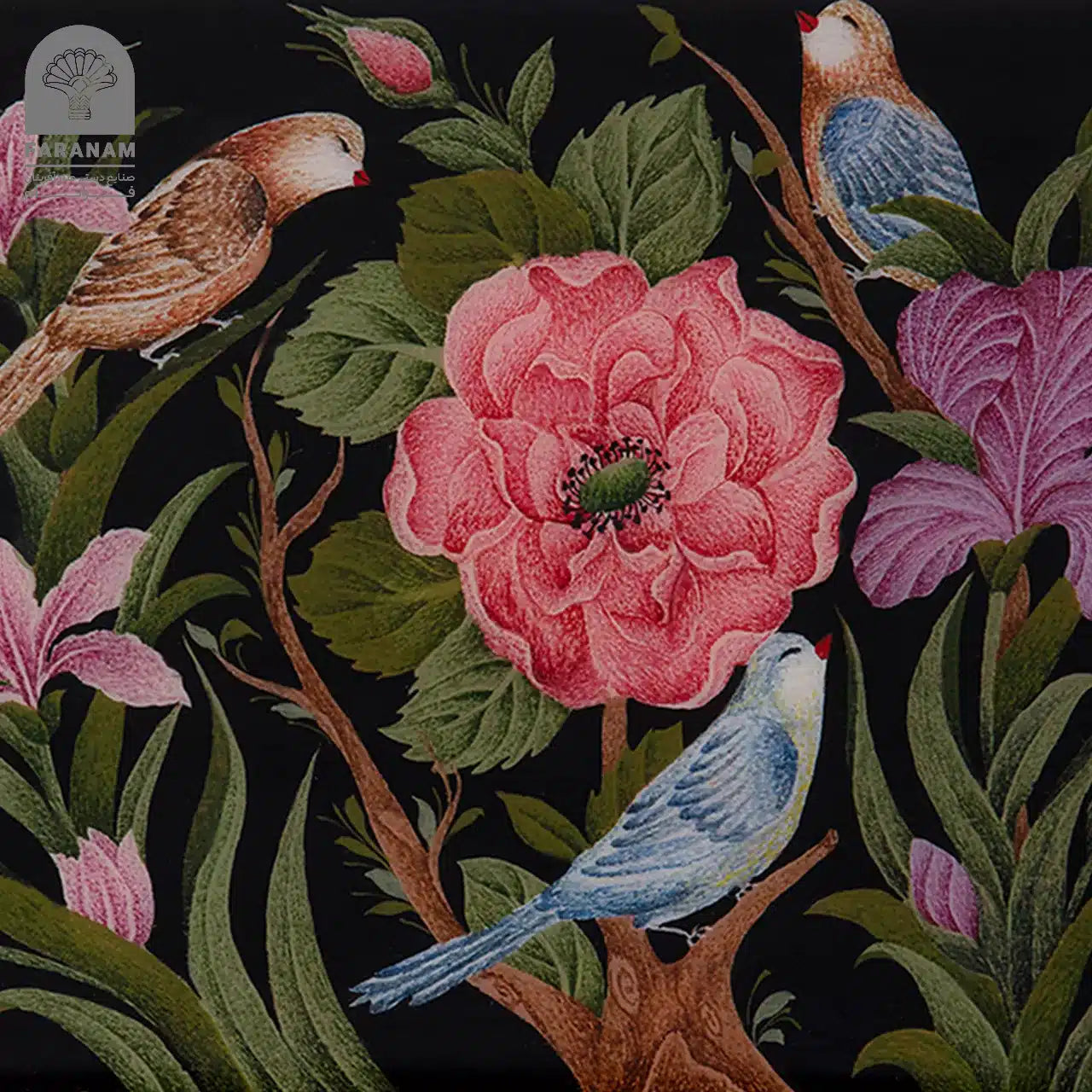 Flora & Feuna Aroma Box, Hand-Painted, Rubber Wood