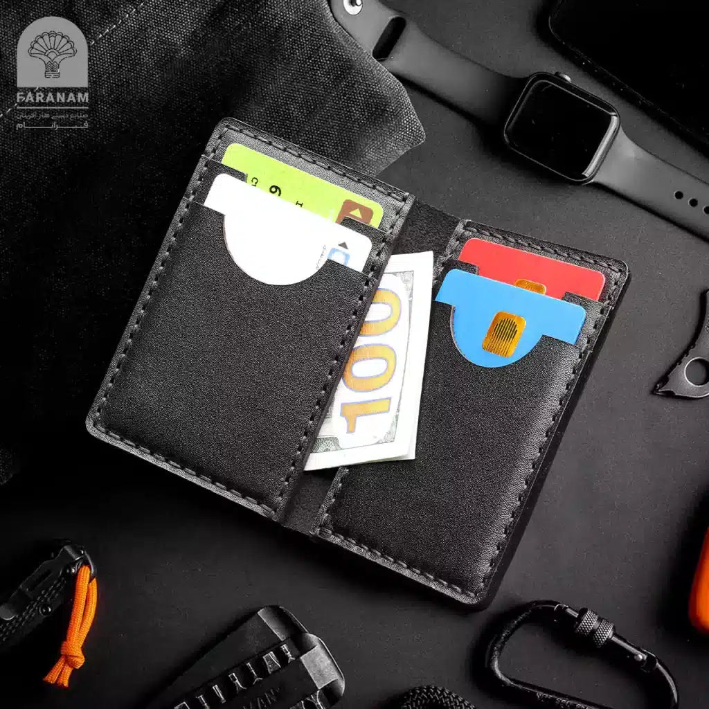 Shaya Trifold Wallet, Cowhide leather