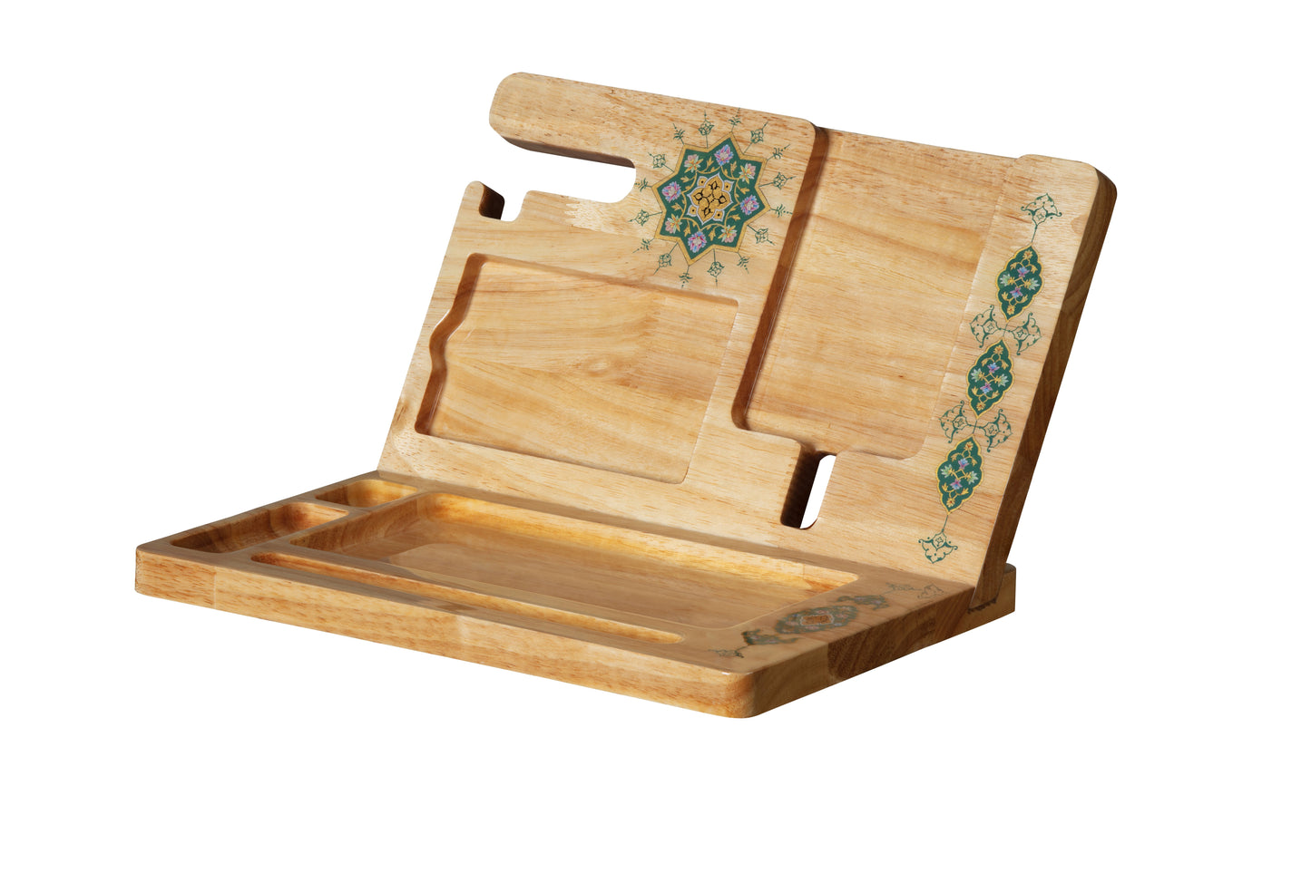 Serene Desk Organizer, , Hand-Painted, Rubber Wood