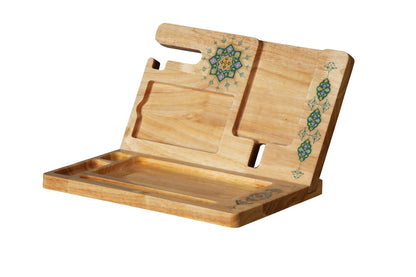 Serene Desk Organizer, , Hand-Painted, Rubber Wood