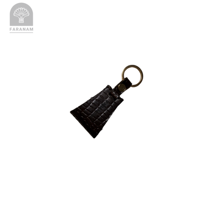 Victor Card Holder, Ostrich Leg Leather, Hand-stitched