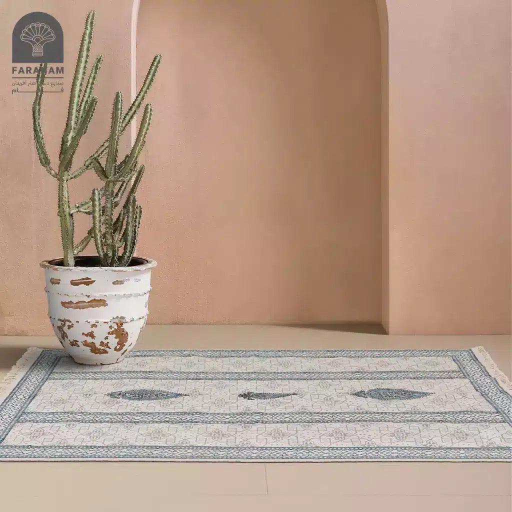 Sahel Heritage Cotton Rug, 3'x5'