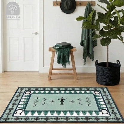 Mehregan Wool Rug, 4'x6', Handmade, 100% Persian wool Faranam