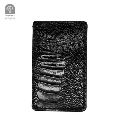 Victor Ostrich Leather Card Holder