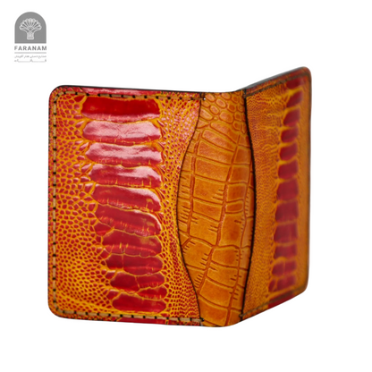 Aris Ostrich Leather Trifold Wallet