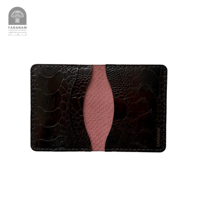 Aris Bifold Wallet, Ostrich Leg Leather, Hand-stitched