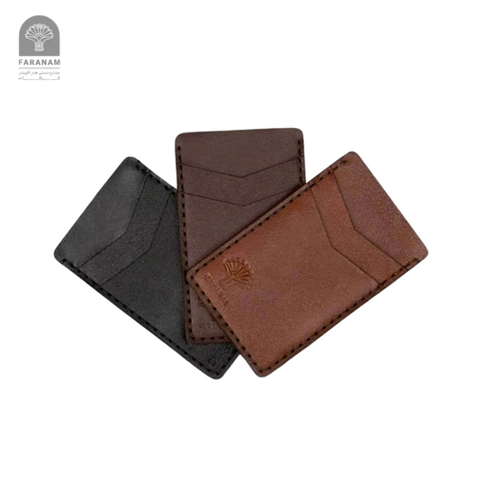 Vertical Vitctor Leather Cardholder
