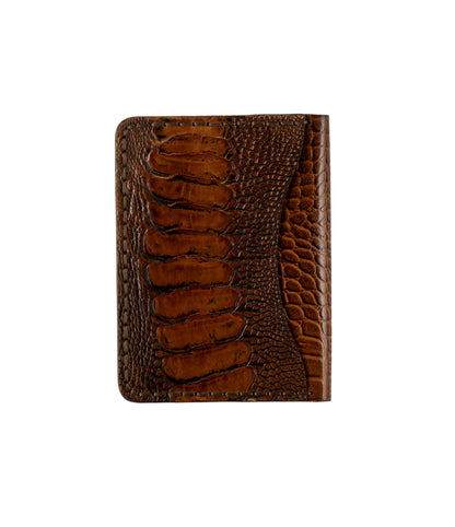 Aris Trifold Wallet, Ostrich Leg Leather