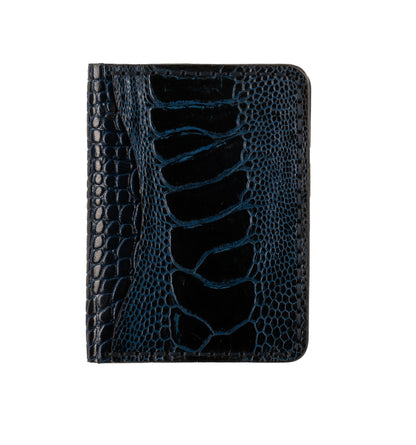 Aris Trifold Wallet, Ostrich Leg Leather