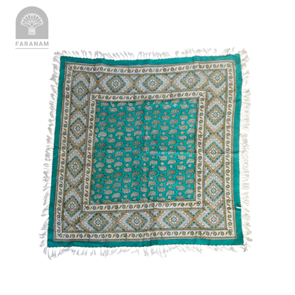 Green Forest Cotton Tablecloth, 3'x3'