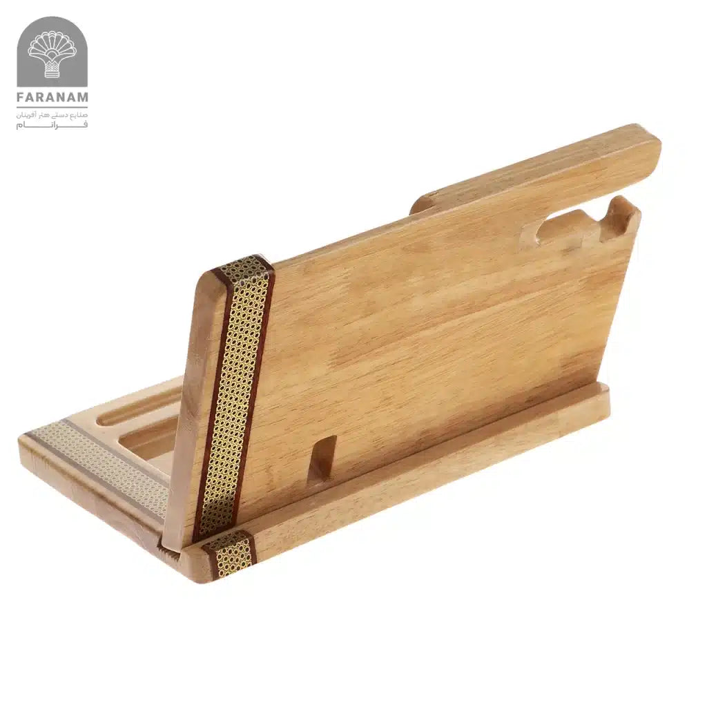 Standard Mosaic Desk Organizer, Inlaid mosaic, Rubber Wood