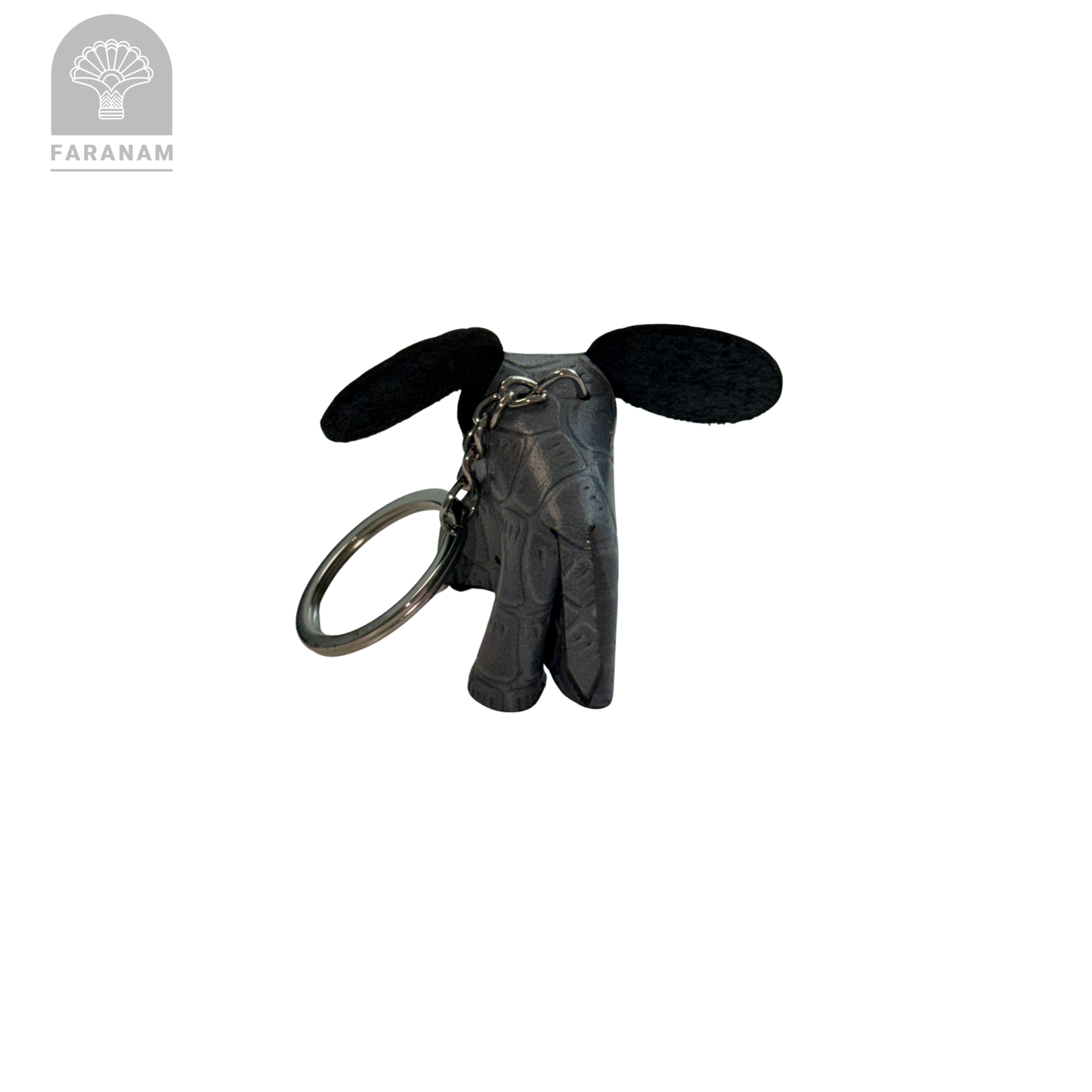 Mouse Keychain, Genuine cowhide Leather, Hand-stitched
