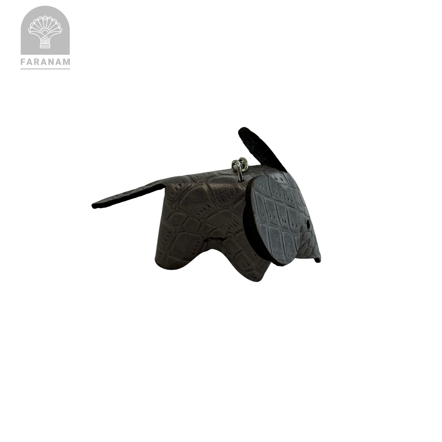 Mouse Keychain, Genuine cowhide Leather, Hand-stitched