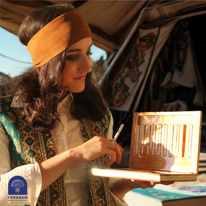 Royal Aroma  Box, Inlaid Mosaic, Rubber Wood