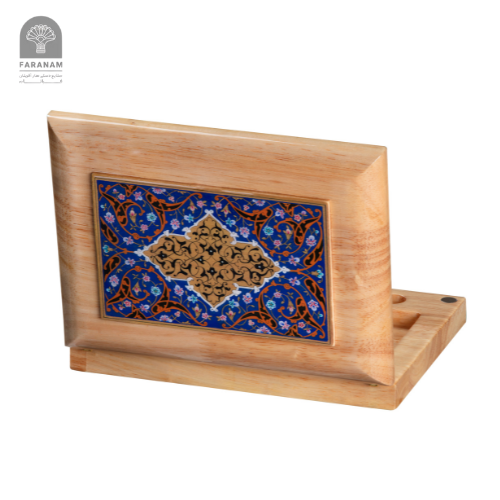 Shamsa Aroma Box, Hand-Painted, Rubber Wood