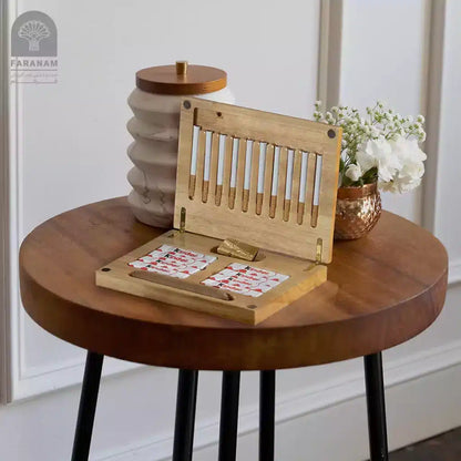 Shamsa Aroma Box, Hand-Painted, Rubber Wood