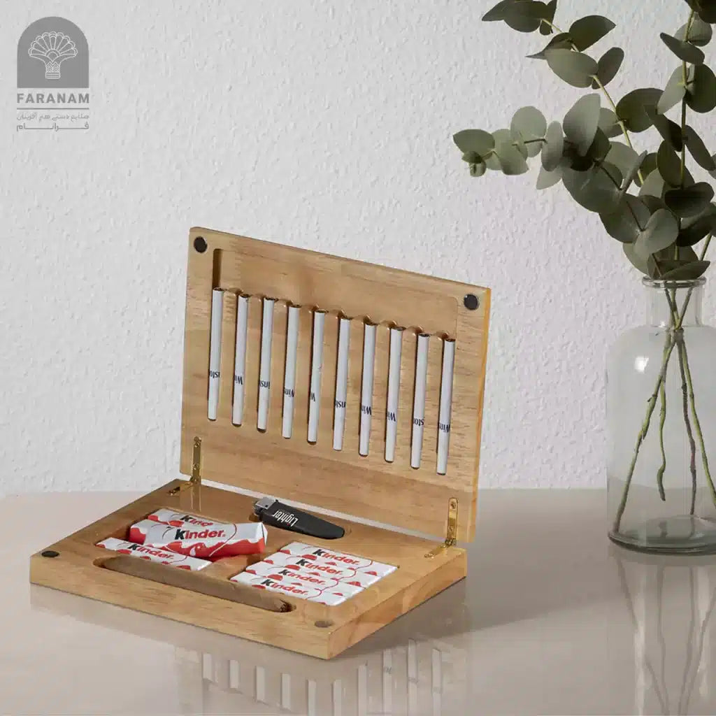 Royal Aroma  Box, Inlaid Mosaic, Rubber Wood