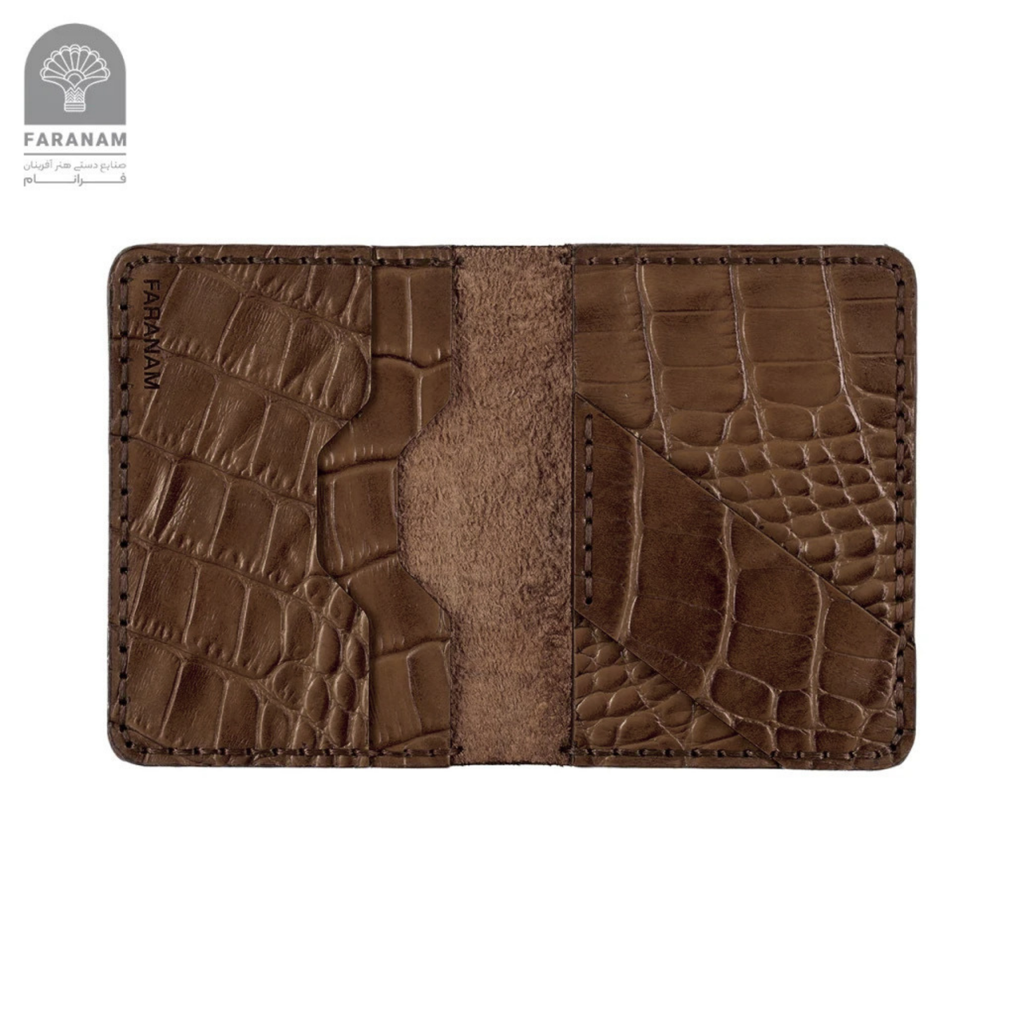 Farasa Leather Gift Set; wallet, bifold wallet, keychain, sunglasses cover, Hand-stitched