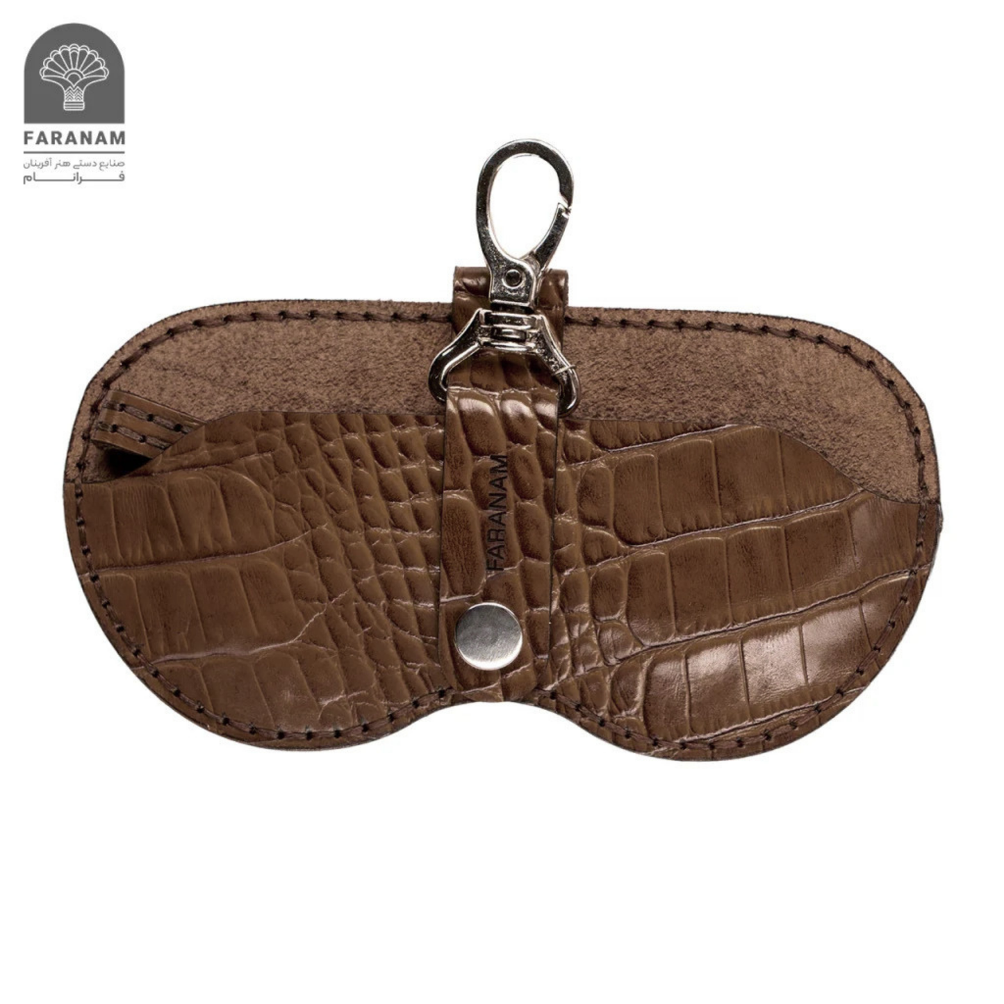 Farasa Leather Gift Set; wallet, bifold wallet, keychain, sunglasses cover, Hand-stitched