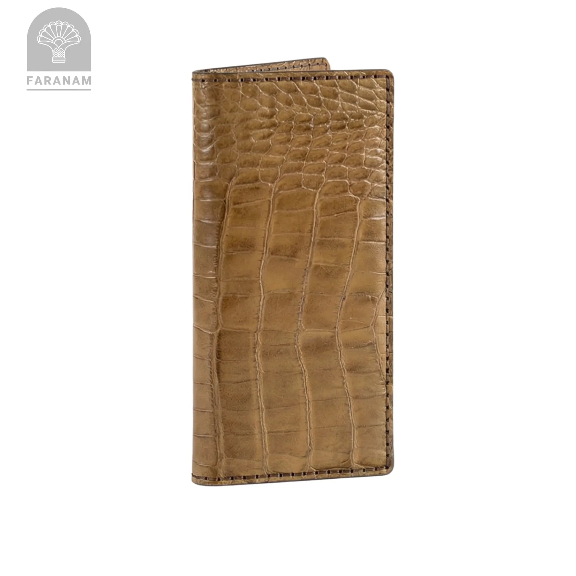 Asa Leather wallet, Genuine cowhide, Hand-stitched Faranam