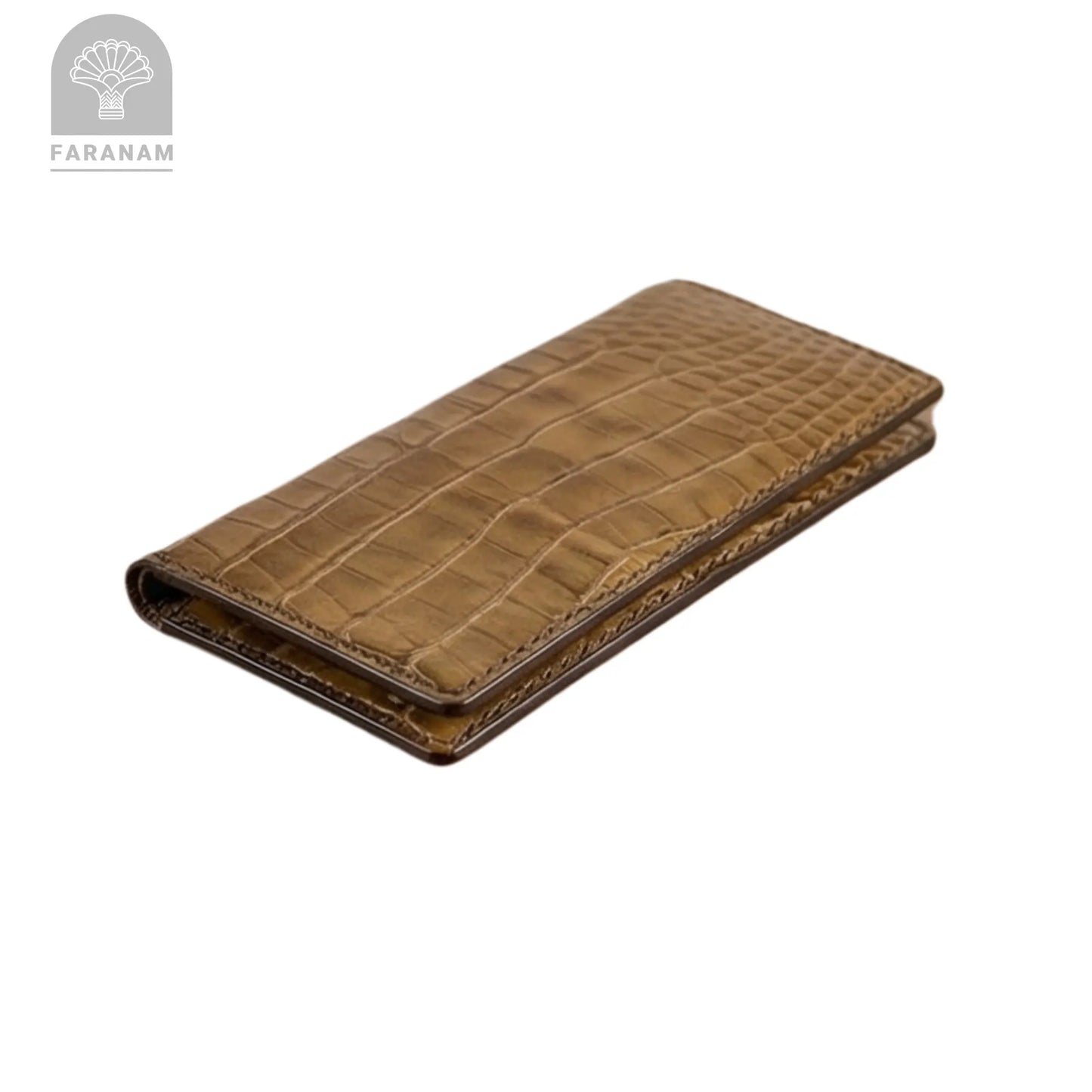 Asa Leather wallet, Genuine cowhide, Hand-stitched Faranam