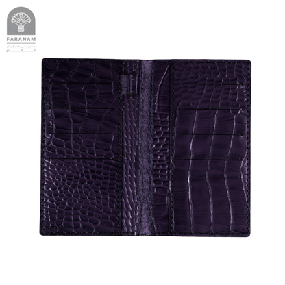 Asa Luxury Leather wallet, Genuine cowhide, Hand-stitched