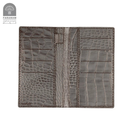 Asa Leather wallet, Genuine cowhide, Hand-stitched Faranam