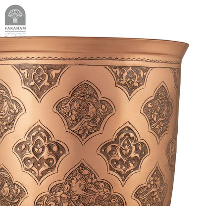The Legacy Hand-Etched Copper Vase/Candy Bowl
