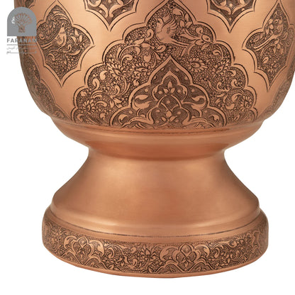 The Legacy Hand-Etched Copper Vase/Candy Bowl