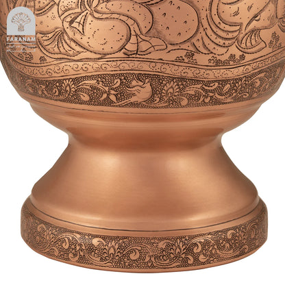 The Feast Hand-Etched Copper Vase/Candy Bowl